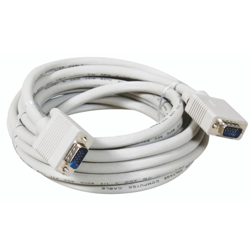 Vga Cable Male To Male OD 8MM 20m | Shopright.pk