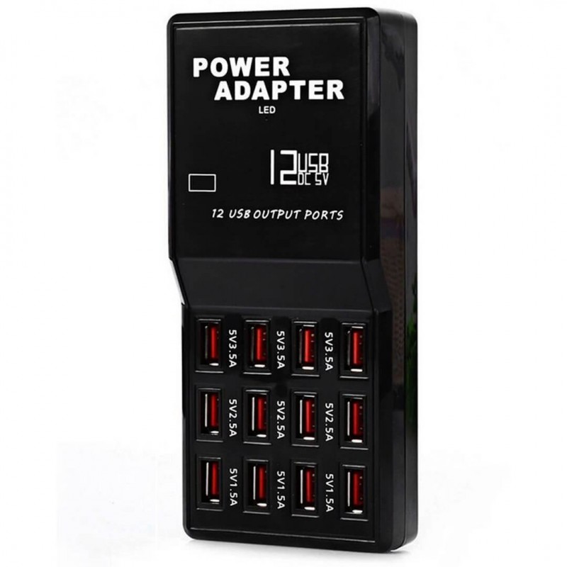 12-Port USB Fast Charger Rapid Charging Solution - W858 CH-001