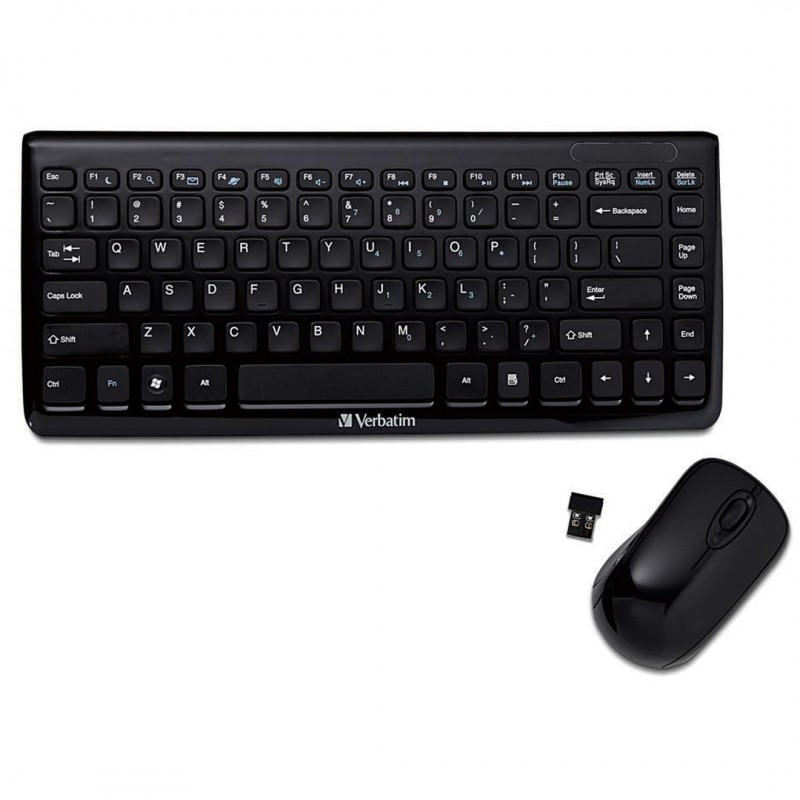 Mini Wireless Slim Keyboard and Mouse Set Combo for Apple & Windows Computers
