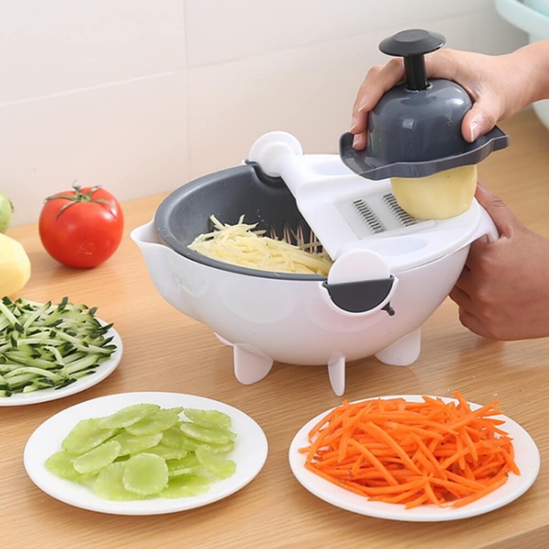 Vegetable Cutter With Drain Basket