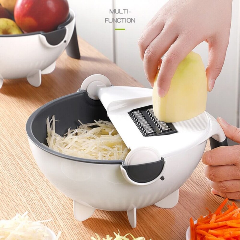 Vegetable Cutter With Drain Basket