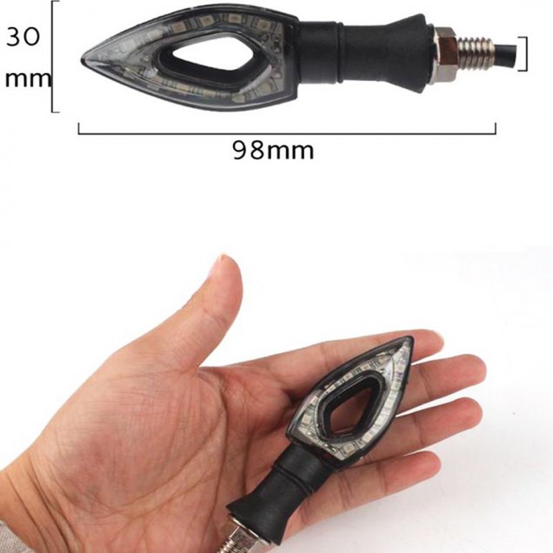 2 Pcs 12 Led Turn Signal For Motorcycle