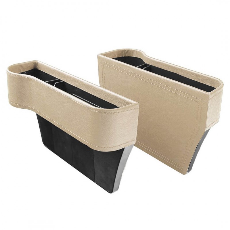 Car Seat Gap Filler Leather Cup Holder