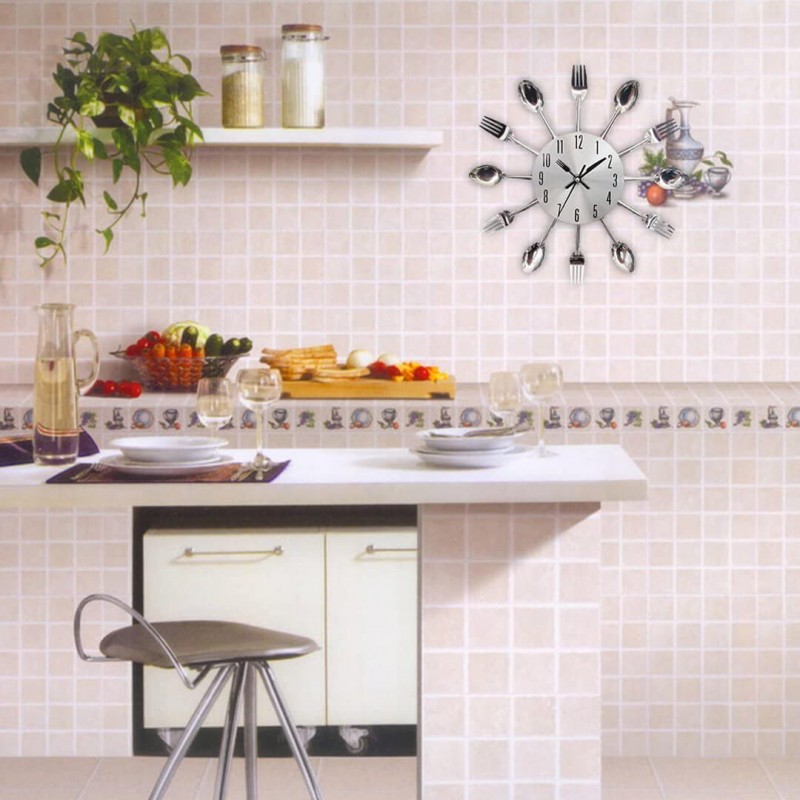 Spoon Fork Wall Clock