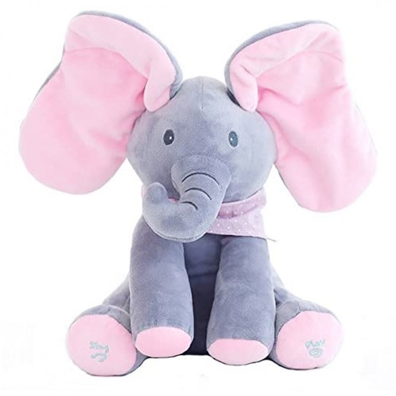 Peekaboo Baby Flapping Musical Elephant