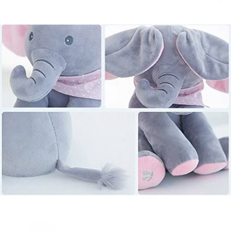 Peekaboo Baby Flapping Musical Elephant