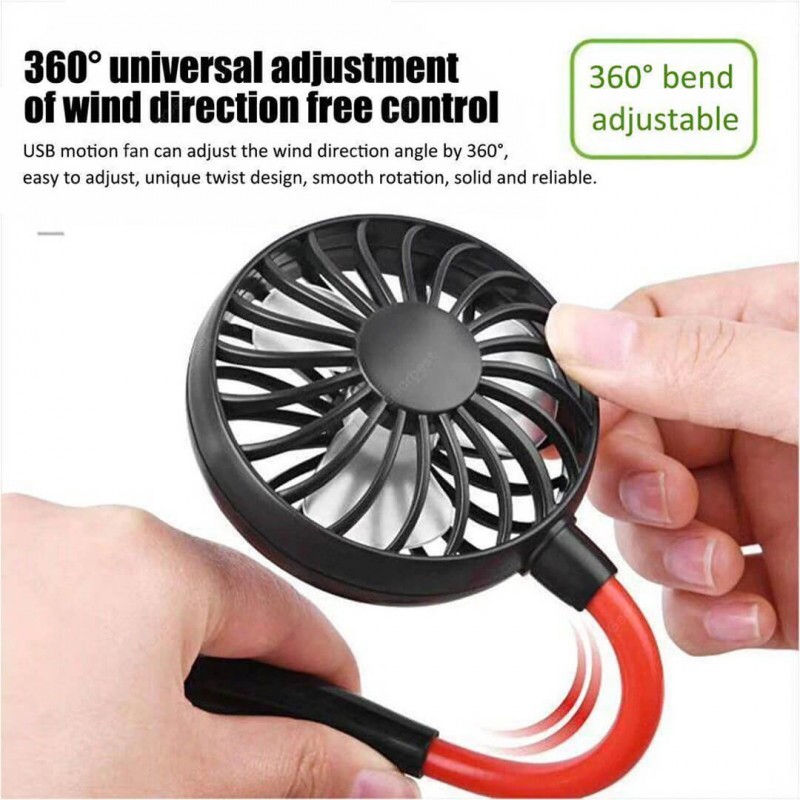 Portable Hanging Neck Fan - Rechargeable