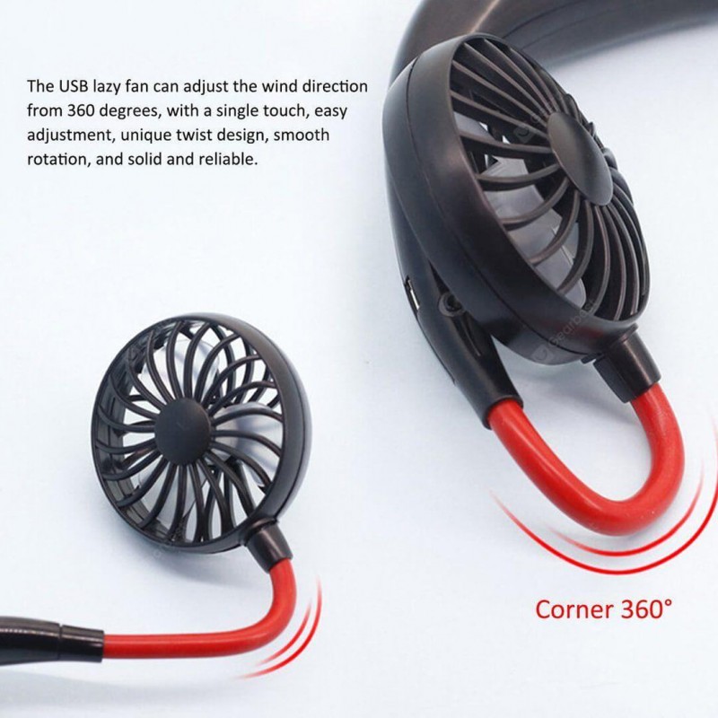 Portable Hanging Neck Fan - Rechargeable