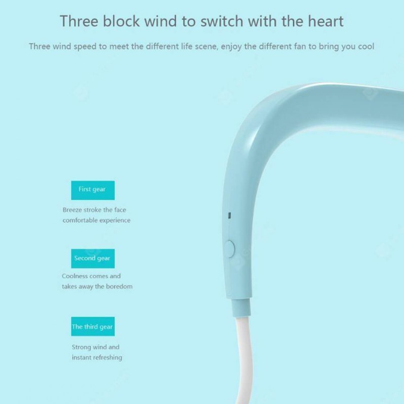 Portable Hanging Neck Fan - Rechargeable
