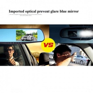 Vehicle Inner Mirror Black Box DVR full HD Dual Rec- 12v