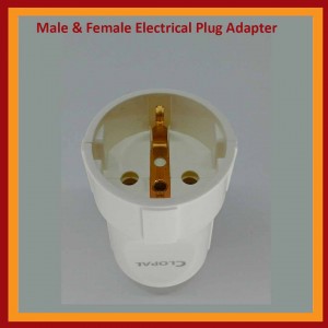 Male & Female Electrical Plug Adapter