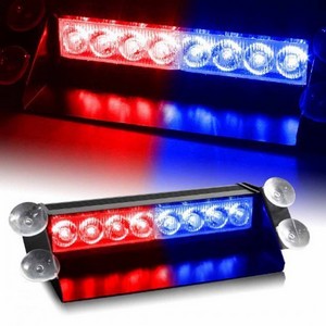 Police Style Car LED Flashing Lights (Red and Blue) For All Cars