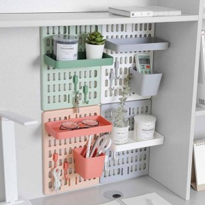 Wall Mounted Storage Rack Drilling Hole Board