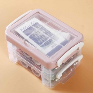 Multi Function Sewing Kit Box Double Layer