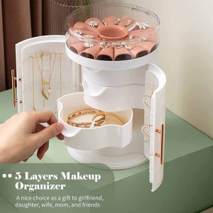 5-Layer Jewelry Storage Case With Drawers