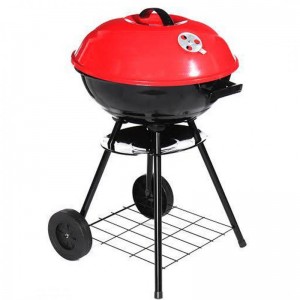 Football Style Bar B Que Grill and Oven with Moving Stand