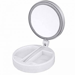 LED Light Portable Folding Makeup Mirror