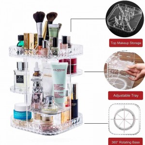 360-Degree Rotating Cosmetic Storage Box