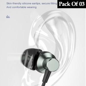 Remax Stereo Handfree Rm 512 Pack Of 03