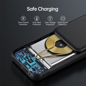 Mi Wireless Power Bank 10000mah 10w Qi Fast Type C Black