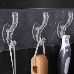 Wall Mounted Self Adhesive Strong Hooks Pack of 02 Pieces