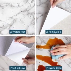Grey Marble Self Adhesive Wallpaper