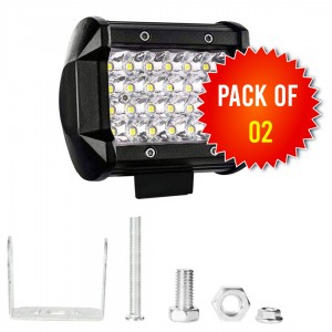 24 LED 4 Inch Light Bar for Car Truck Jeep (Pack of 02)