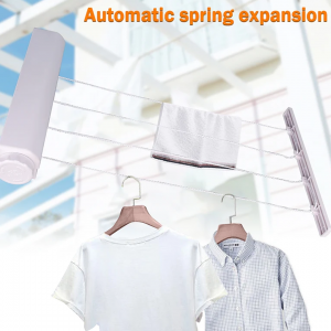 Wall Mounted Retractable Indoor Clothes Hanger Drying Rack