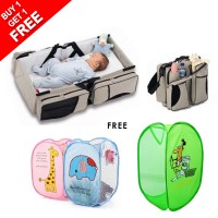 Multifunctional Sleeping Baby Bag And Cartoon Laundry Basket (Buy 1 & Get 1 Free)