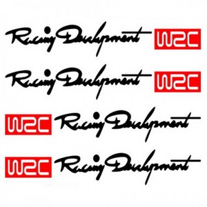 4pcs/Set Wrc Racing Door Handle Stickers