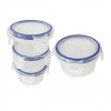 03 Piece Air Tight Round Food Storage Boxes