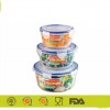 03 Piece Air Tight Round Food Storage Boxes