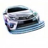 Toyota Corolla 2014-2017 – ABS Chrome – Lower Grill Trim