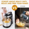 Stand Hand Mixer Blender with Rotating Bowl Kitchen Appliance for Baking and More