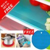 Waterproof Non-Slip Mat and Hot Pad Multipurpose Silicone Trivet for Kitchen, Dining, and More Buy 1 Get 1 Free