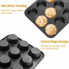 Non Stick Cupcake Trays 12 Cup and 6 Cup Set Bakeware for Muffins, Cupcakes, and More Buy 01 Get 01 Free