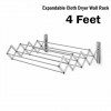 Wall Mounted Clothes Drying Rack 4 Feet