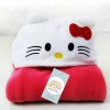 Towel blanket with Cartoon Character Hood