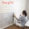 3D Wall Panels Peel and Stick Wallpaper White Pack Of 10