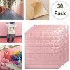 3D Wall Panels Peel and Stick Wallpaper Pink Pack Of 30