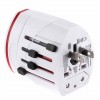 All In One Dupla Porta USB  US UK AU UE Universal Adaptador