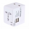 All In One Universal Travel Adapter With 2 USB Ports