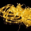 Hearts with Heart String Lights Curtain