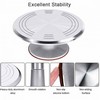 Stainless Steel Turntable Stand Rotating Cake Turntable for Decorating, Baking, and Serving