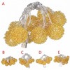 Iron Gold Fairy Garland LED Wire Ball String Lights