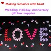 Heart Petals Romantic Sponge Satin