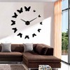 Creative Clock Butterfly Sticker 3d Wall Clock