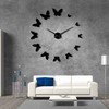 Creative Clock Butterfly Sticker 3d Wall Clock