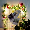 Colorful Led Roses With Leaf String