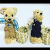 7Inch Cute Bear Basket Home Decor